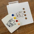 Estêncil Diananicy Nº 465 - Stencil para Pintura Sonic - 14cm