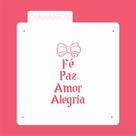 Estêncil Diananicy Nº 486 - Stencil para Decoração de Bolos e Doces com Palavras Estêncil Diananicy Nº 486 - Stencil para Decoração de Bolos e Doces com Palavras