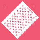 Estêncil Diananicy Nº 49 - Stencil para Decoração de Bolos e Doces com Patas de Cachorros