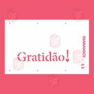 Estêncil Diananicy Nº 55 - Stencil para Decoração de Bolos e Doces com Escrita Gratidão