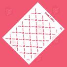 Estêncil Diananicy Nº 58 - Stencil Rede Coração para Decoração de Bolos e Doces