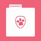 Estêncil Diananicy Nº215 - Stencil Pata Cachorro Patrulha Canina para Decoração de Bolos e Doces