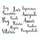 Estencil Opa Palavras Lettering II 3040 20x25cm Estencil Opa Palavras Lettering II 3040 20x25cm