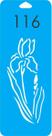 Estêncil orquídea P - cód. 116 Estêncil orquídea P - cód. 116