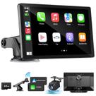 Estéreo Automotivo HAUXIY 9" com CarPlay Wireless e Câmera de Painel 4K