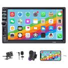 Estéreo de carro LSLYA Double Din 7" HD com tela de toque Bluetooth