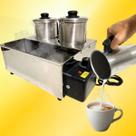 Esterilizador 2 Bules Banho Maria Café e Leite Elétrico Profissional