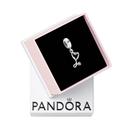 Estetoscópio Charm Pandora Heart Dangle em prata esterlina