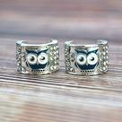 Estetoscópio Charms HEYGOO Cute Owl, pacote com 2 unidades, liga de zinco