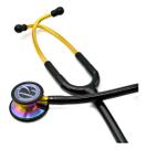 Estetoscópio Inox BIC Duplo Adulto Infantil Médico Enfermagem Preto Rainbow