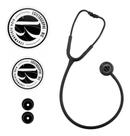 Estetoscopio Profissional Inox Duplo Adulto e Infantil All Black Bic Es1507