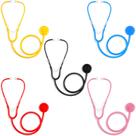 Estetoscópio Toy RoundFunny, pacote com 5 unidades de plástico descartáveis para crianças Estetoscópio Toy RoundFunny, pacote com 5 unidades de plástico descartáveis para crianças