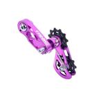 Esticador de Corrente Roxo em CNC Tensionador com Roldanas Esticador de Corrente Roxo em CNC Tensionador com Roldanas