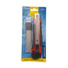 Estilete Com Cabo Emborrachado + 10 Laminas De 18mm