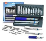 Estilete De Precisão 3 Cabos Kit 13 Lâminas Western