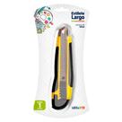 Estilete Largo Emborrachado 18mm Amarelo - Jocar Office