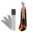 Estilete Profissional Emborrachado 18mm Trava 13 Laminas