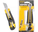 Estilete Profissional Emborrachado Com Trava 18mm