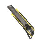 Estilete Profissional Grande 18mm Cabo Ergonômico - Amarelo e Preto
