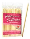 Estilo Palito de Unha Madeira c/100un