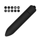 Estimulador Bullet Aveludado 10 Vel Preto