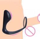Estimulador Próstata Silicone c/ Anel Peniano 10,5 x 3 cm
