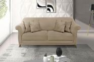 Estofado Felipe 2 Lugares 1,60m Suede - Se Liga Shop