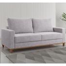 Estofado Living 3 Lugares 1,80m Gael Linhao Juta - Casa Giulia