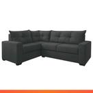 Estofado Sofá de Canto 5 Lugares Veneza com Espuma D26 e Estrutura de Eucalipto Galego Home