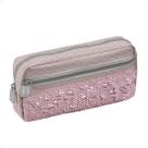 Estojo 1 Ziper c/ Bolso Blush Lantejoulas Foroni