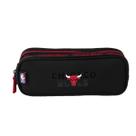 Estojo 2 Compartimentos Nba Legend - Bulls Preto Sestini Cor:PretoGenero:Unissex