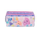 Estojo 2 Divisórias Hello Kids Sorvetes Roxo DAC