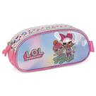 Estojo 3 Divisórias Escolar Infantil LOL Surprise Luxcel