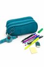 Estojo 3 Divisórias Tipo Kipling Nylon Resistente + Chaveiro
