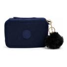 Estojo 4 Divisórias Escolar Grande Porta Lápis Caneta com Pompom Porta Caneta Organizador