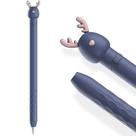 Estojo AHASTYLE para Apple Pencil, silicone, 1ª geração, Blue Deer