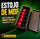 Estojo Artesanal para Jogo de bola Mata Mata Sinuca Não acompanha bolas