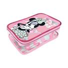 Estojo Baú Grande em PVC Cristal Disney Minnie com Zíper - DAC