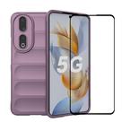 Estojo BIOPLJ para Honor 90 Heavy Duty com vidro temperado roxo