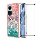Estojo BIOPLJ para Oppo Reno 10 5G com vidro temperado colorido