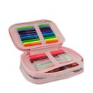Estojo Box 100 Pens 2 divisorias Cristal Rosa