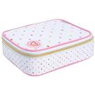 Estojo box - 348538 - Académie Coração Metalizado Azul - Tilibra