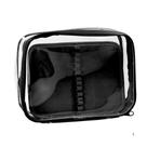 Estojo Box Cristal G Com Divisao Preto Dac 22,5x16x6cm