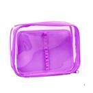 Estojo Box Cristal G Com Divisao Purple Dac 22,5x16x6cm