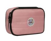 Estojo Box Escolar Com Elástico 36 Pens Panda Pandinhas Rosé