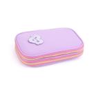 Estojo Box Escolar Feminino 3 Divisórias Organizador Estojo Box Escolar Feminino 3 Divisórias Organizador