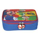 Estojo Box Escolar Mario Bros Azul EI42554mo Luxcel