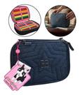 Estojo Box Escolar RB Rebeca Bonbon Jeans Vintage 2026 Original Jens Lançamento Oficial