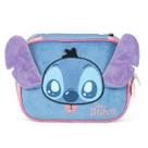 Estojo Box Escolar Stitch Pelúcia 3D Disney Azul Infantil