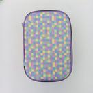 Estojo Box Lilás Xadrezinho Jumbo 100 Pens Estamparia - Fizz / Material Escolar / Papelaria / Estojos